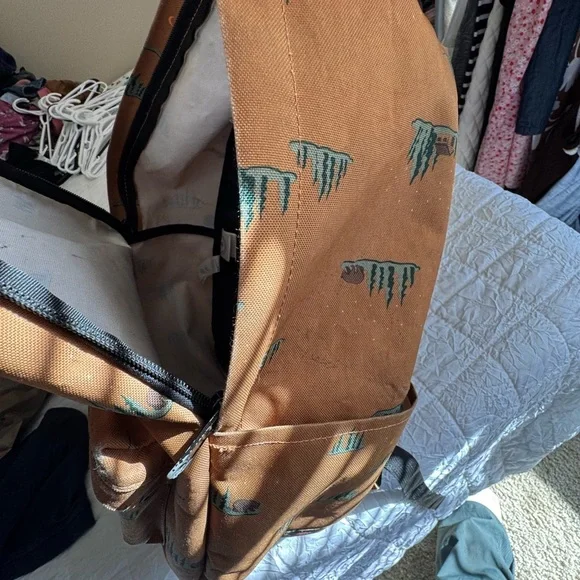 Tan Backpack with Forest Design - Picture 7 of 8